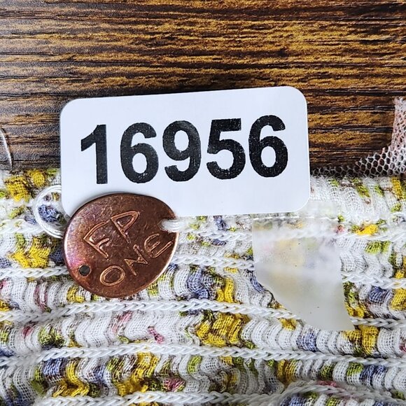 Free People One Skort Womens 26 Yellow Floral Blossom Mini Skirt Tie Front Tulle - Picture 10 of 12